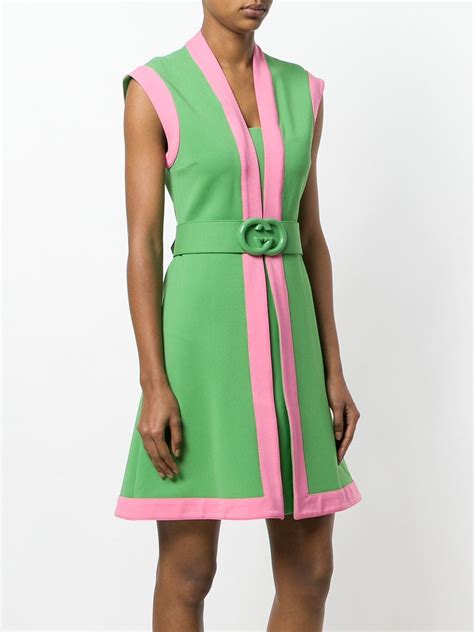 gucci green dress 2014|gucci pink and green dress.